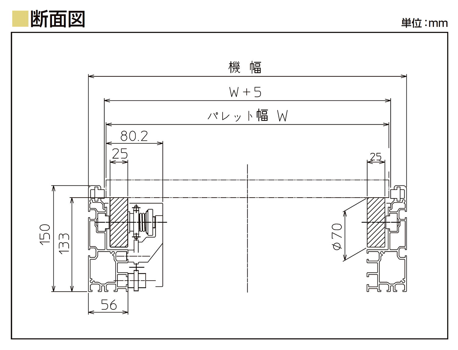 フレーム断面図-