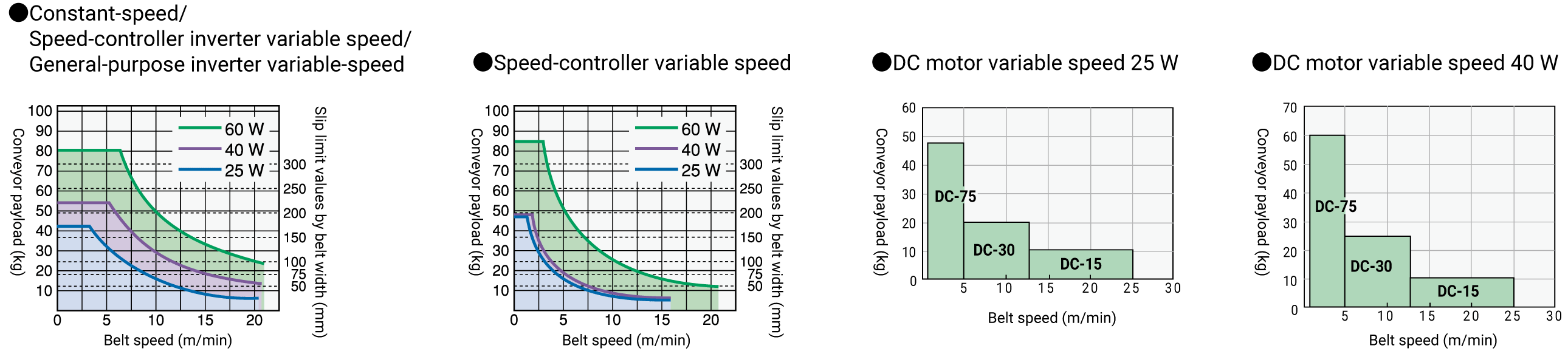 Conveyor payloads