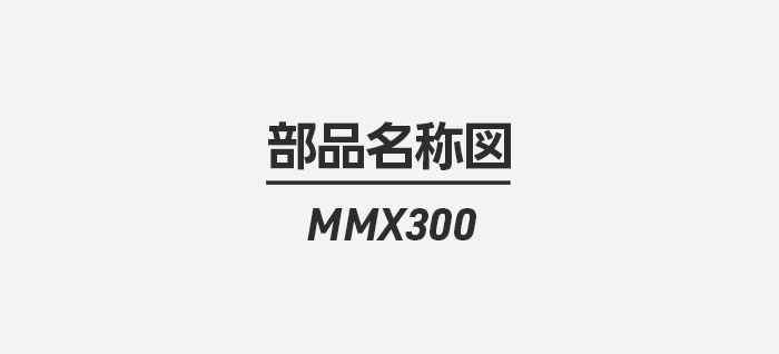 MMX300部品名称図