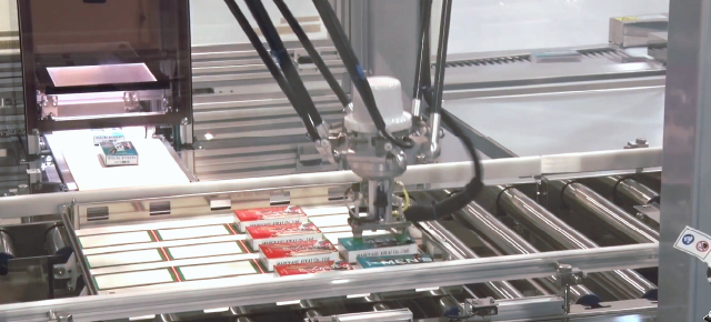 パラレルリンクロボットで定めたパターンに整列